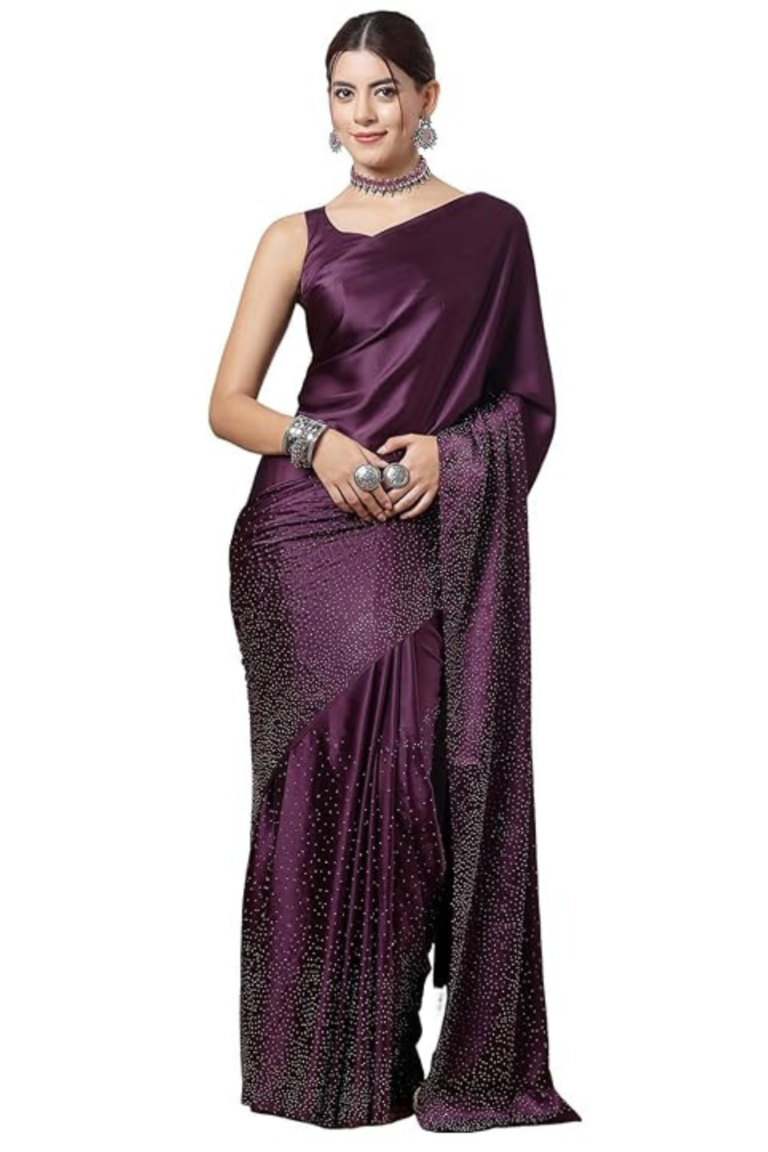 Elegance Redefined: The Wine Colour Saree